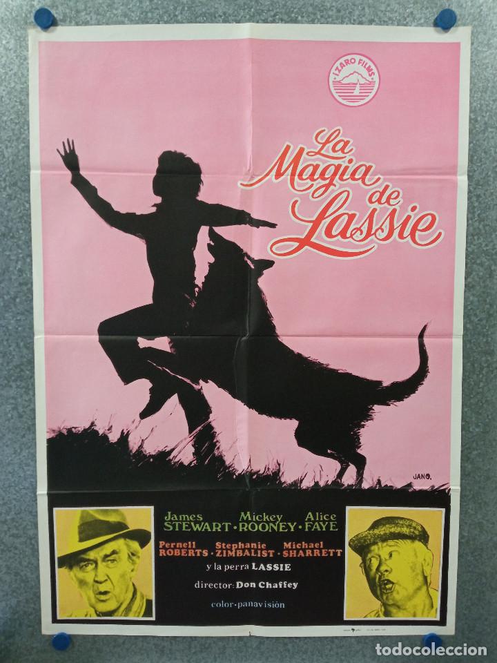 Kino: La magia de Lassie. Mickey Rooney, Pernell Roberts, Stephanie Zimbalist. A&Ntilde;O 1978. POSTER ORIGINAL