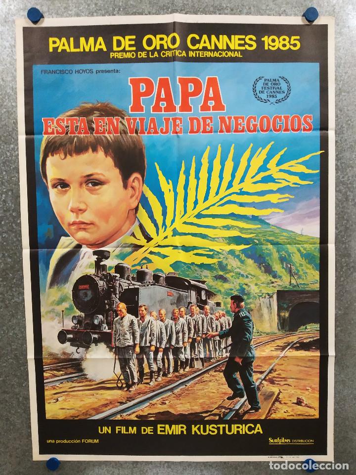 Kino: Pap&aacute; est&aacute; en viaje de negocios. Moreno de Bartolli, Miki Manojlovic. A&Ntilde;O 1986. POSTER ORIGINAL