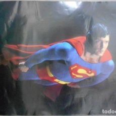 Cine: XB91D SUPERMAN 2 CHRISTOPHER REEVE SET GIGANTE 4 POSTER FOTOCROMOS ORIGINALES AMERICANOS 51X74. Lote 292280298