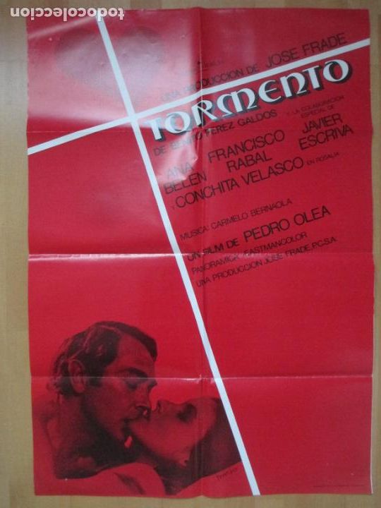 Cinema: CARTEL CINE, TORMENTO, ANA BELEN, FRANCISCO RABAL, JAVIER ESCRIVA, 1974, C295