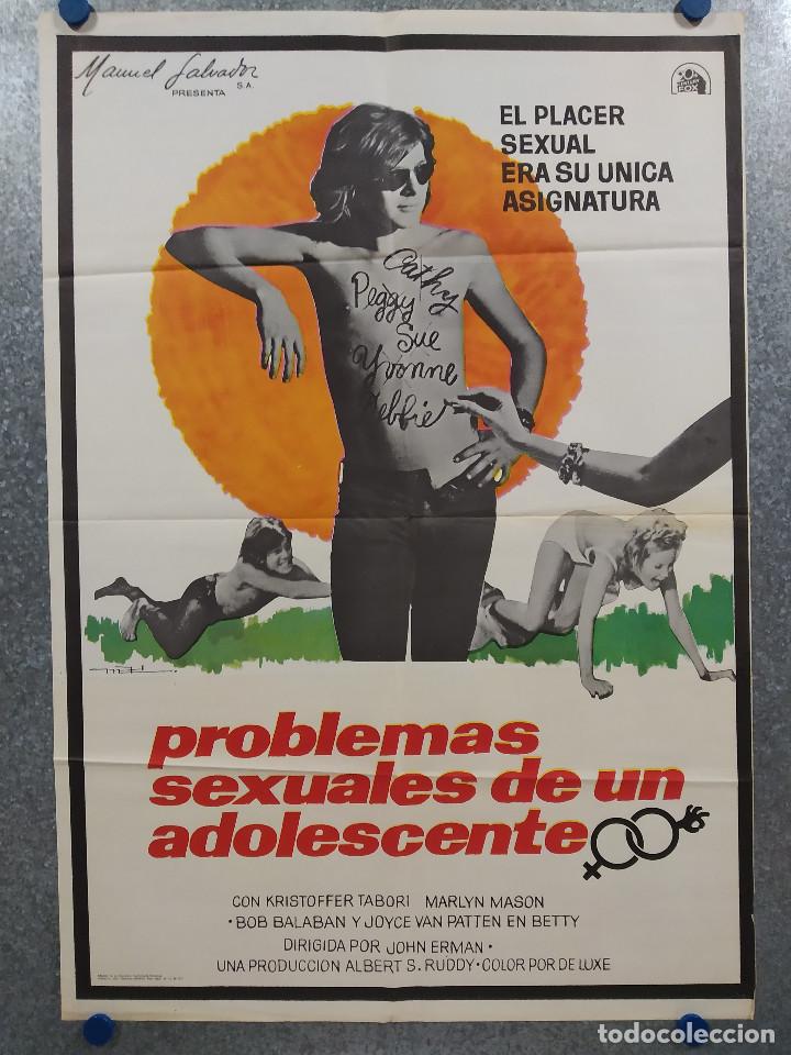 Kino: PROBLEMAS SEXUALES DE UN ADOLESCENTE. KRISTOFFER TABORI, MARLYN MASON. A&Ntilde;O 1977. POSTER ORIGINAL
