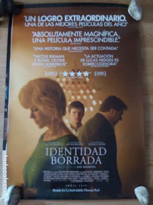 Cinema: Identidad borrada - aprox 70x100 Cartel ORIGINAL Cine (L94)