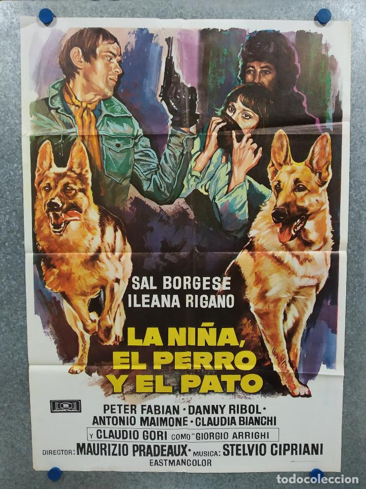 Cinema: La ni&ntilde;a, el perro y el pato. Salvatore Borghese, Ileana Rigano A&Ntilde;O 1977 POSTER ORIGINAL