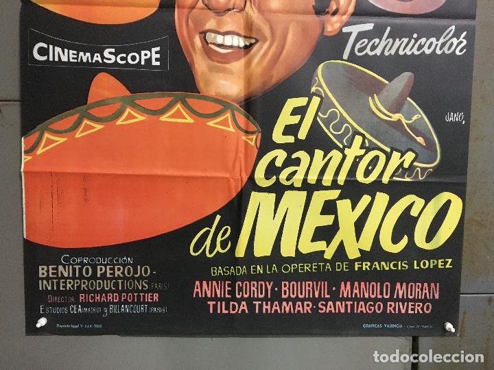 Cine: CDO N625 EL CANTOR DE MEXICO LUIS MARIANO POSTER ORIGINAL 70X100 ESPAÑOL R-68 - Foto 3 - 299706548