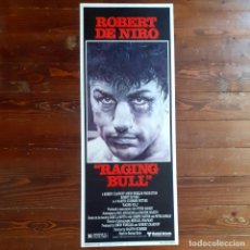 Cine: RAGING BULL (TORO SALVAJE) SCORSESE, DE NIRO CARTEL ORIGINAL INSERT USA 1980 ENROLLADO