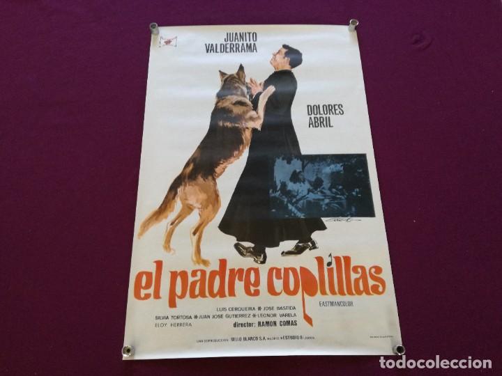 1968, CARTEL DE CINE GRAN FORMATO, JUANITO VALDERRAMA, EL PADRE COPLILLAS, EASTMANCOLOR, 100 X 70 CM (Cine - Posters y Carteles - Musicales)