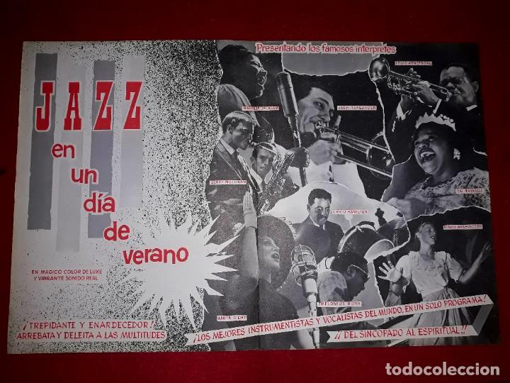 Cine: Cartel Jazz en un Dia de Verano Louis Amstrong ( Música Ritmo..Melodias ..y Canciones ) Radio Film - Foto 1 - 302443643