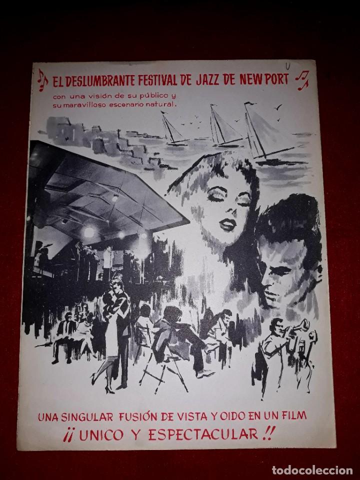 Cine: Cartel Jazz en un Dia de Verano Louis Amstrong ( Música Ritmo..Melodias ..y Canciones ) Radio Film - Foto 3 - 302443643