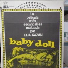Cine: CARTEL / POSTER ORIGINAL - BABY DOLL - ELIA KAZAN - 1982 - MEDIDAS 100 X 70. Lote 302551768