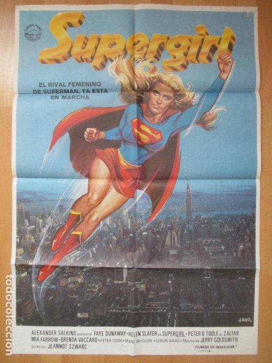 CARTEL CINE, SUPERGIRL, ALEXANDER SALKIND, JANO, 1984, C864 (Cine - Posters y Carteles - Ciencia Ficción)