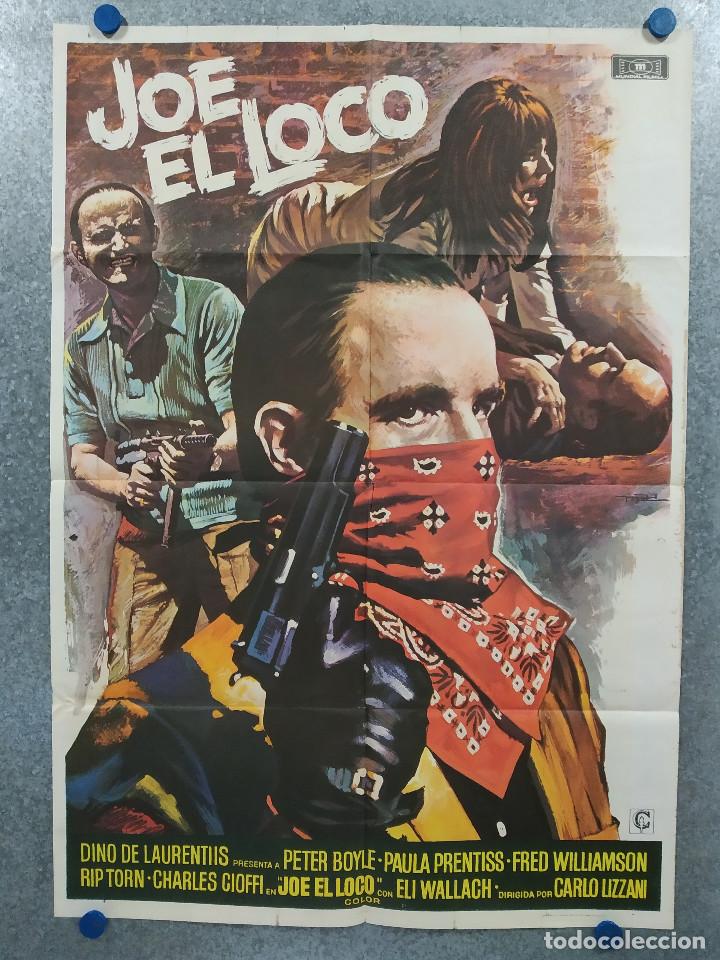 Cinema: Joe, el loco. Peter Boyle, Paula Prentiss, Fred Williamson. A&Ntilde;O 1975. POSTER ORIGINAL