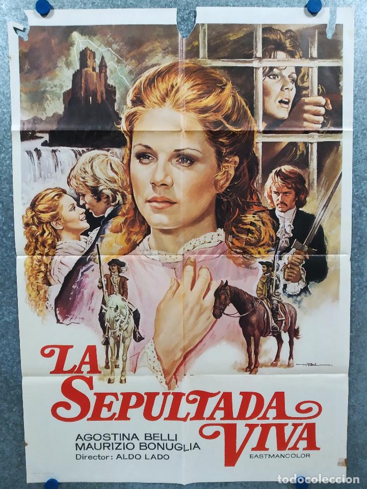 Cine: La sepultada viva. Agostina Belli, Maurizio Bonuglia, Fred Robsahm. A&Ntilde;O 1980 POSTER ORIGINAL