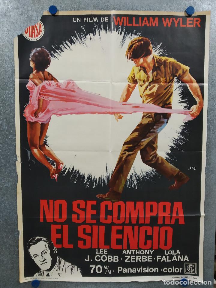 Cine: No se compra el silencio. Lee J. Cobb, Anthony Zerbe, Roscoe Lee Browne. A&Ntilde;O 1970. POSTER ORIGINAL