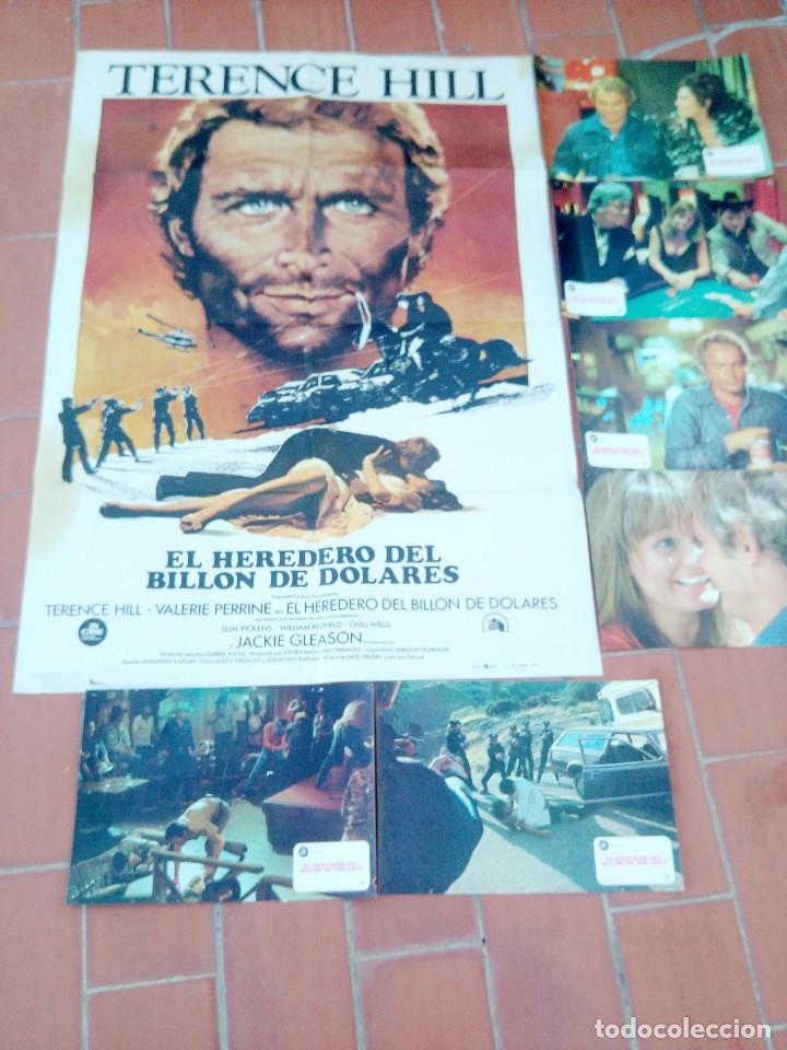 Cinema: cartel de cine 70x 100 aprox movie poster+6 fotocromos ver fotosEL HEREDERO DEL BILLON DE DOLARES