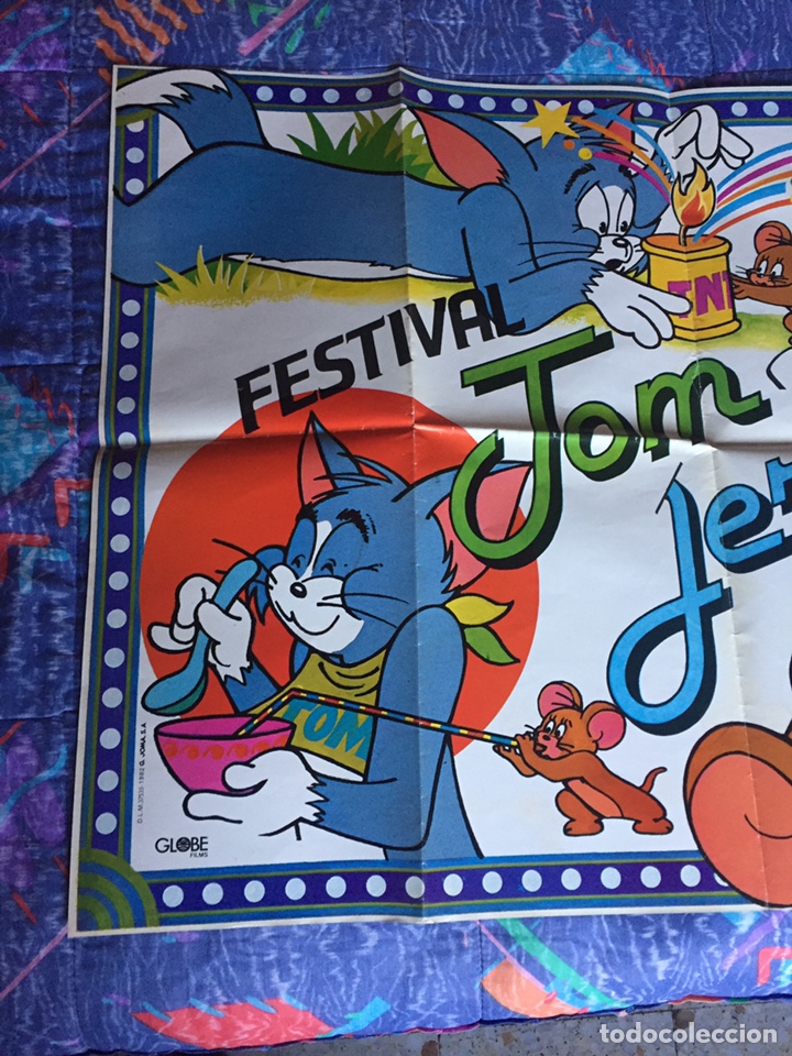 Cine: P&oacute;ster de TOM Y JERRY 0RIGINAL DE 1982 - Foto 2