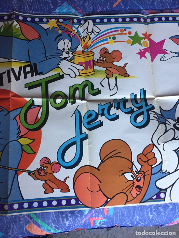 Cine: P&oacute;ster de TOM Y JERRY 0RIGINAL DE 1982 - Foto 3