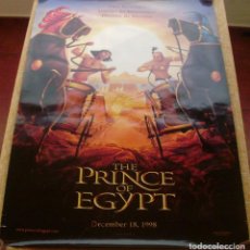 Cine: THE PRINCE OF EGYPT UNFOLDED POSTER, DOUBLE SIDED, TEASER, YEAR 1998, DREAMWORKS. Lote 307799843