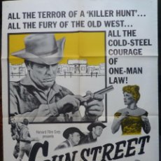 Cine: GUN STREET MOVIE POSTER,1961,JAMES BROWN.. Lote 307801683