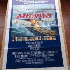Cine: MIDWAY MOVIE POSTER, ORIGINAL, FOLDED, 1 SHEET, YEAR 1976, LITHO IN USA, STYLE B. Lote 307801548