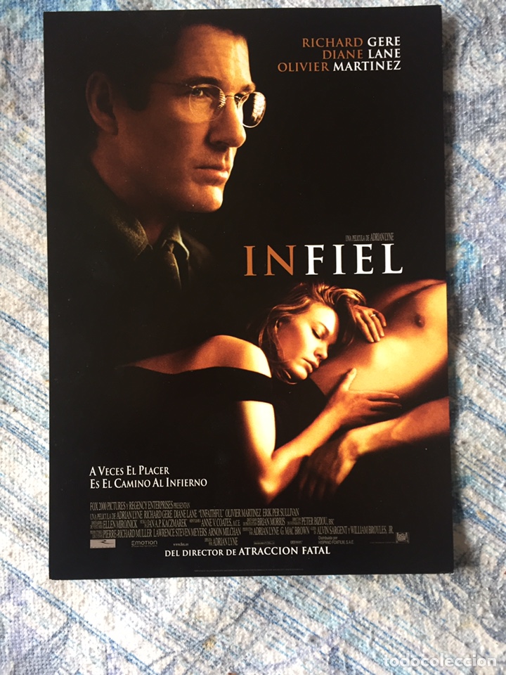 Cine: Miniatura de cartelera de cine INFIEL / RICHARD GERE