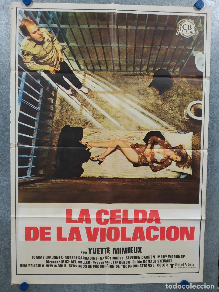 Kino: La celda de la violaci&oacute;n. Yvette Mimieux, Tommy Lee Jones, Lisa Copeland. A&Ntilde;O 1977 POSTER ORIGINAL