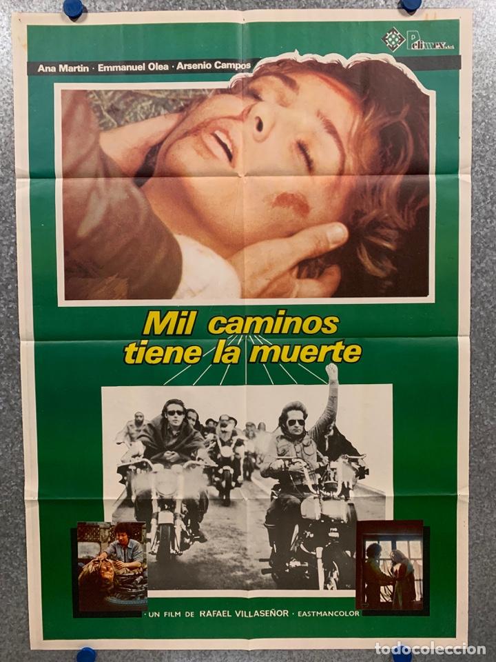 Kino: Mil caminos tiene la muerte. Ana Mart&iacute;n, Arsenio Campos, Emmanuel Ol&eacute;a. POSTER ORIGINAL