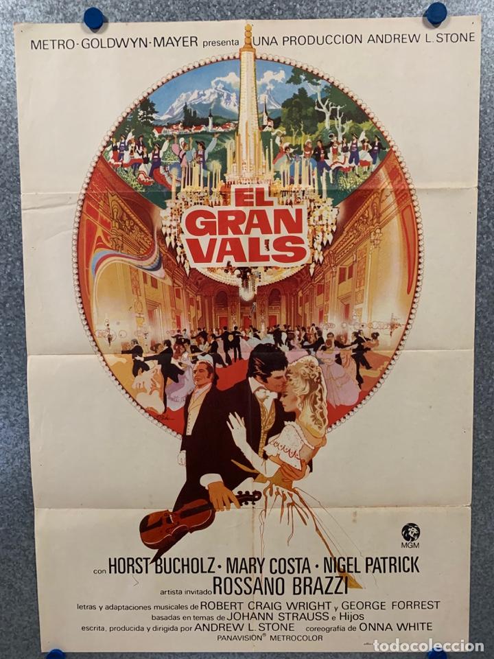 Kino: El gran vals. Horst Buchholz, Mary Costa, Nigel Patrick. A&Ntilde;O 1973. POSTER ORIGINAL