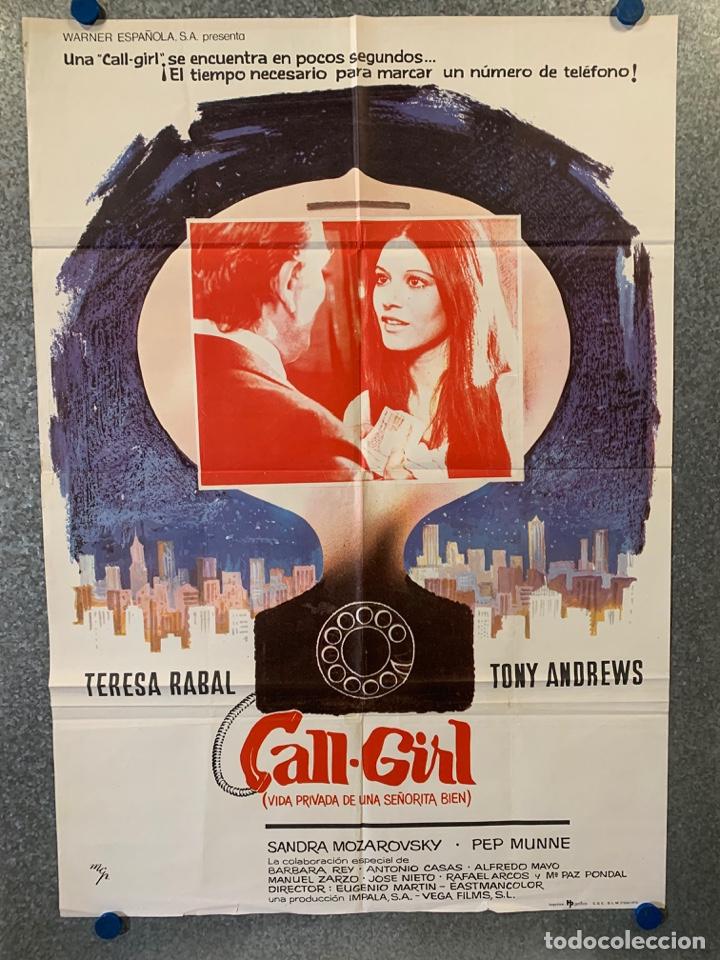 Kino: Call Girl (La vida privada de una se&ntilde;orita bien). Teresa Rabal. A&Ntilde;O 1976. POSTER ORIGINAL