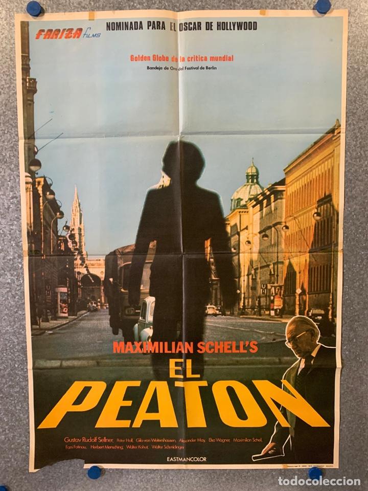 Kino: El peat&oacute;n. Gustav Rudolf Sellner, Peter Hall, Alexander May. POSTER ORIGINAL