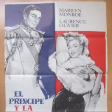 Cine: CARTEL CINE, EL PRINCIPE Y LA CORISTA, MARILYN MONROE, LAURENCE OLIVIER, 1973, MCP, C800. Lote 311934973