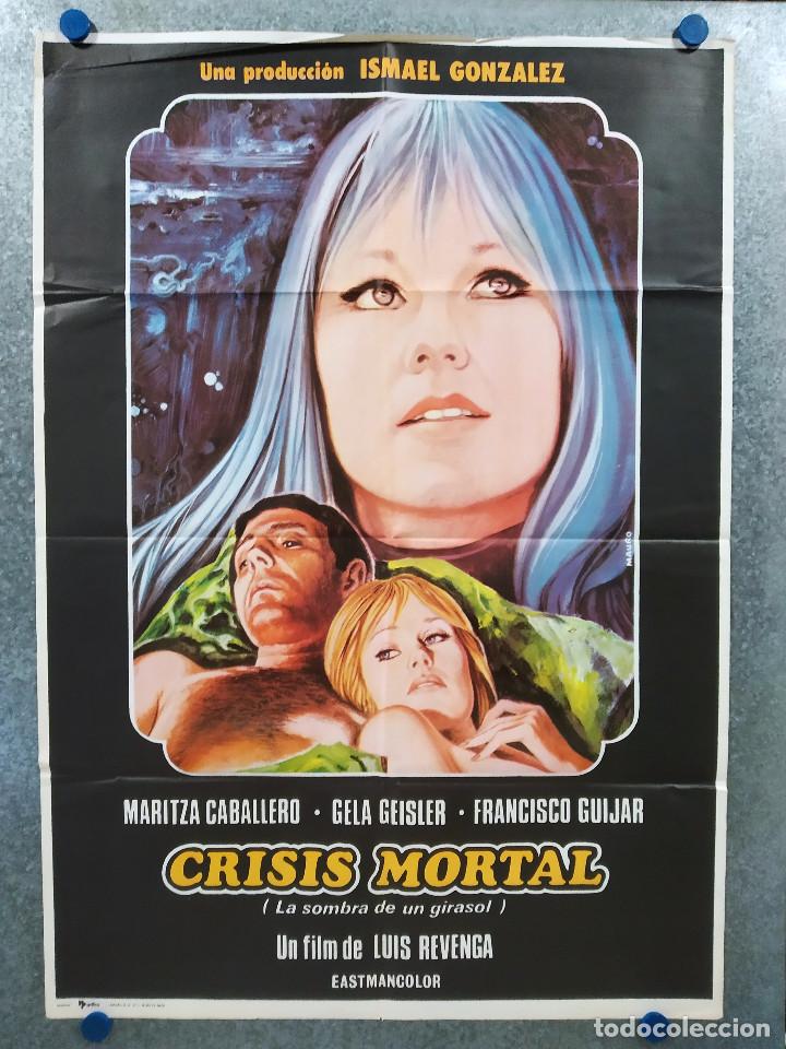 Cinema: Crisis mortal (La sombra del girasol). Maritza Caballero, Francisco Guijar A&Ntilde;O 1975 POSTER ORIGINAL