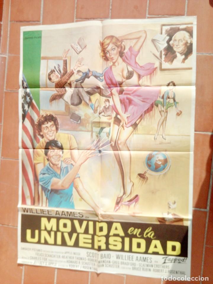 Cinema: cartel de cine 70x 100 aprox movie poster ver foto MOVIDA EN LA UNIVERSIDAD williee aames zapped