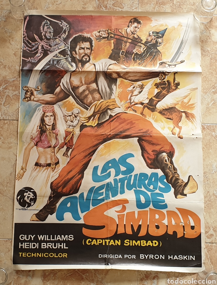 Cinema: POSTER ORIGINAL LAS AVENTURAS DE SIMBAD