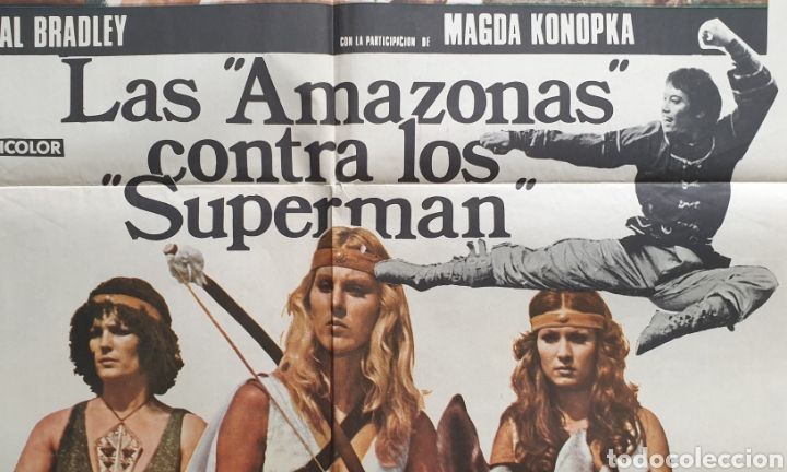Cine: POSTER ORIGINAL LAS AMAZONAS CONTRA LOS SUPERMAN - Foto 8