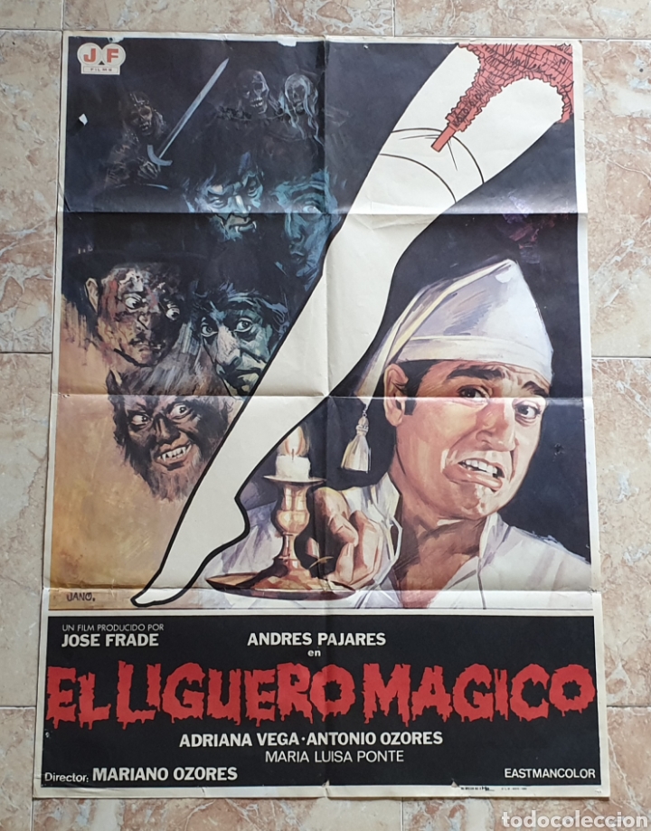 Cinema: POSTER ORIGINAL EL LIGUERO MAGICO - Pajares, Ozores, Jos&eacute; Frade
