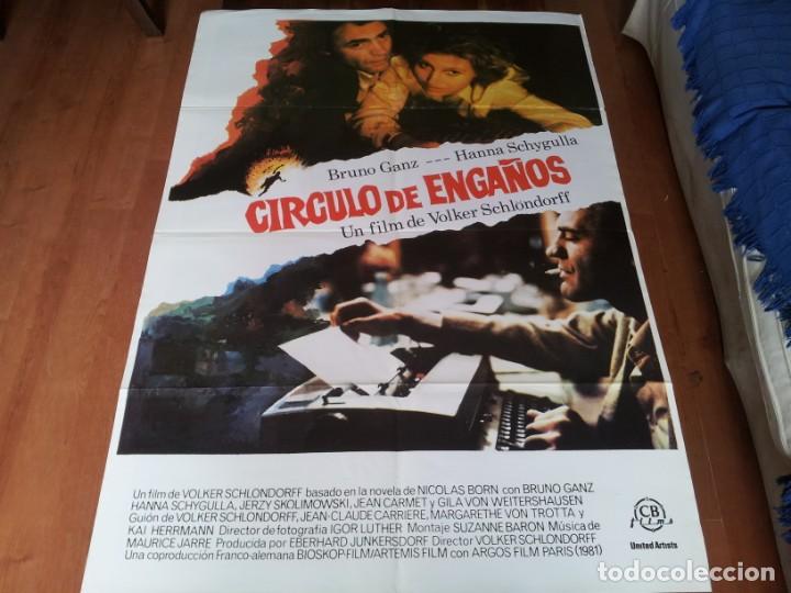 Cinema: Circulo de enga&ntilde;os - Bruno Ganz, Hanna Schygulla, Volker Schl&ouml;ndorff - poster original CB films 1981