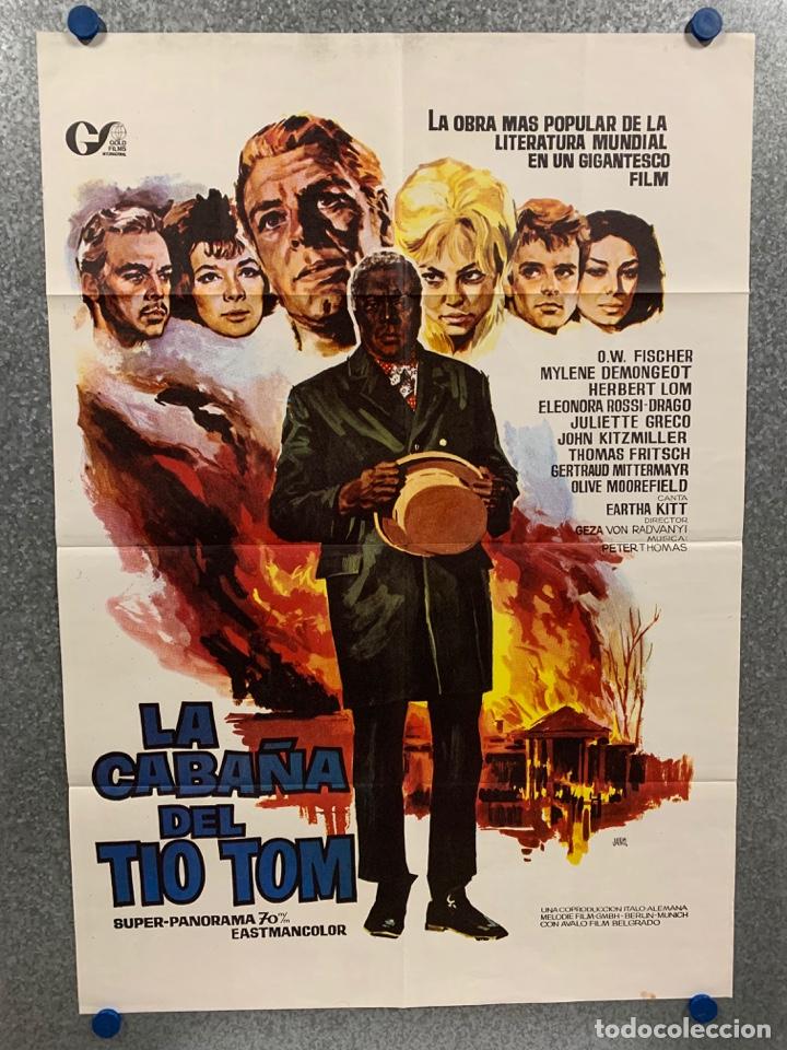 Cinema: La caba&ntilde;a del t&iacute;o Tom. John Kitzmiller, Herbert Lom, Olive Moorefield. POSTER ORIGINAL