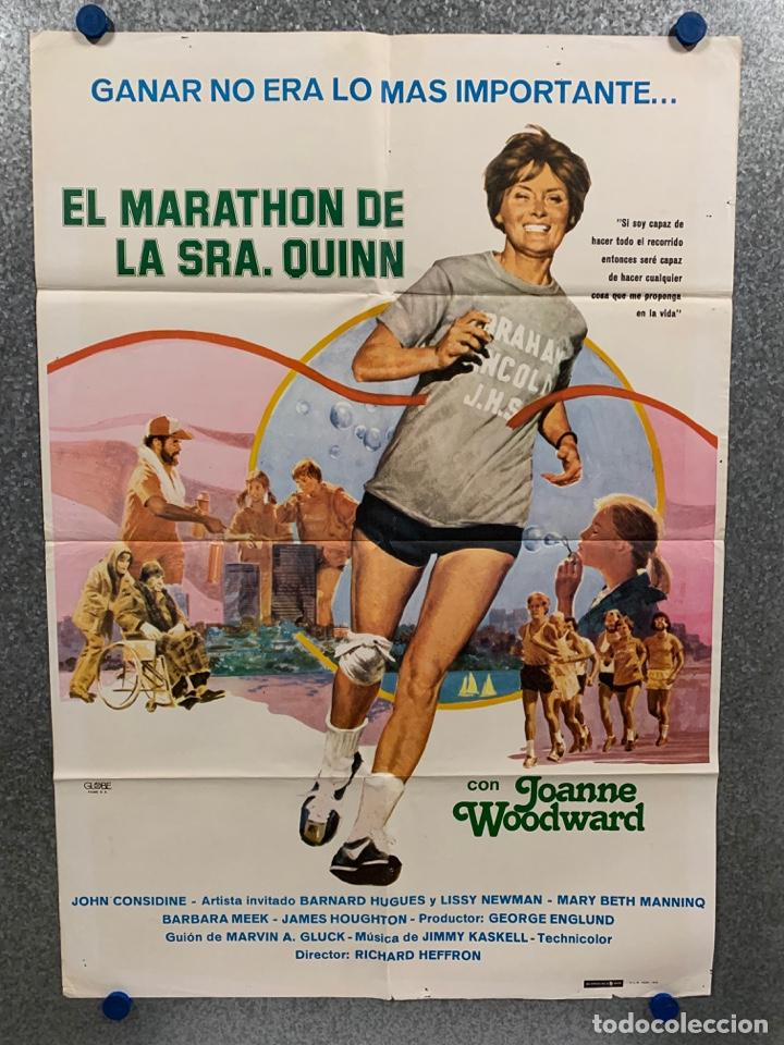 Cine: El marat&oacute;n de la se&ntilde;ora Quinn. Joanne Woodward, John Considine. A&Ntilde;O 1978. POSTER ORIGINAL