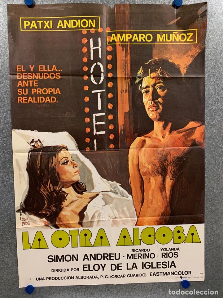 Cine: La otra alcoba. Patxi Andi&oacute;n, Amparo Mu&ntilde;oz, Sim&oacute;n Andreu. A&Ntilde;O 1976. POSTER ORIGINAL.