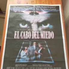 Cine: CARTEL CINE ORIGINAL (100X70) EL CABO DEL MIEDO - ROBERT DE NIRO / NICK NOLTE / JESSICA LANGE - 1991. Lote 315616103