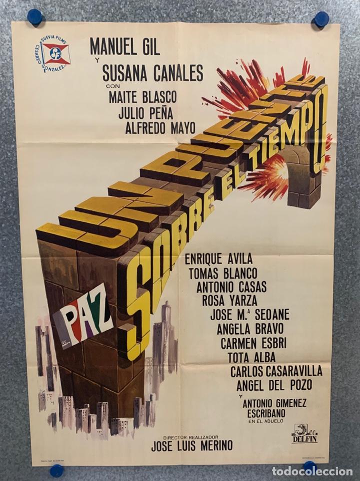 Kino: Un puente sobre el tiempo. Manuel Gil, Susana Canales, Maite Blasco, Julio.A&Ntilde;O 1964. POSTER ORIGINAL