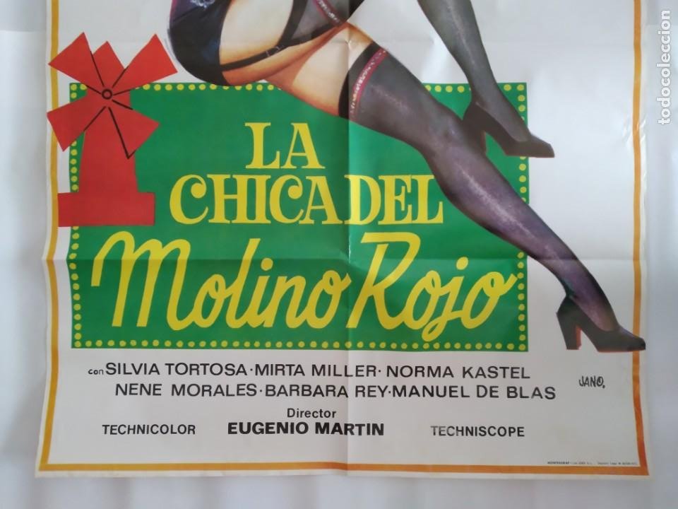Antiguo Cartel Cine La Chica Del Molino Rojo Ma Comprar Carteles Y Posters De Películas De