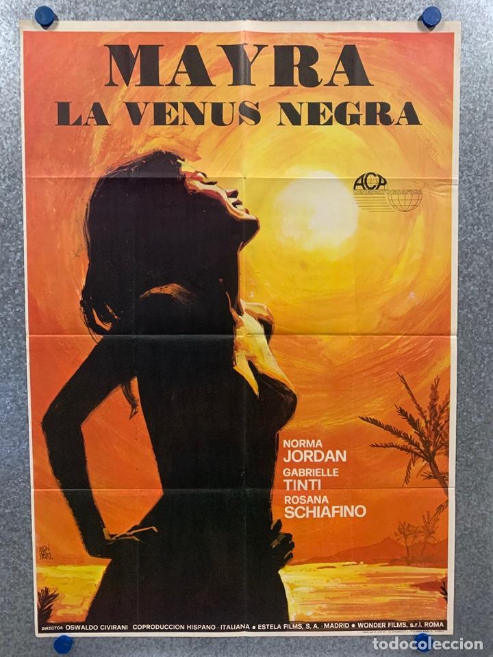 Cine: Mayra, la venus negra. Norma Jordan, Gabriele Tinti, Rosanna Schiaffino. A&Ntilde;O 1977. POSTER ORIGINAL