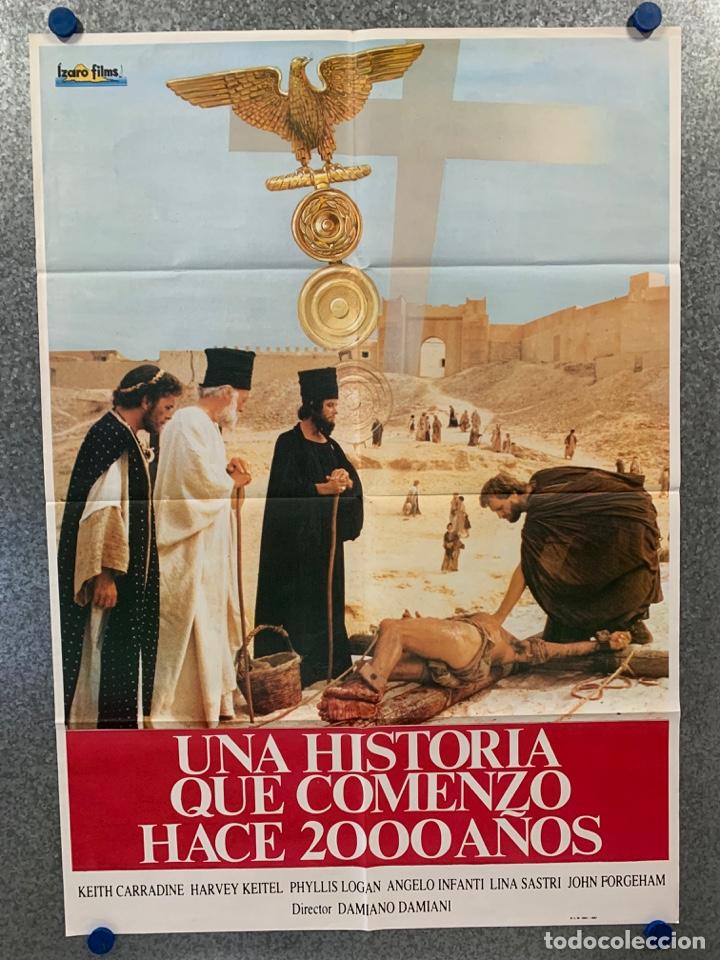 Cine: Una historia que comenz&oacute; hace 2000 a&ntilde;os. Keith Carradine, Harvey Keitel. A&Ntilde;O 1987. POSTER ORIGINAL.