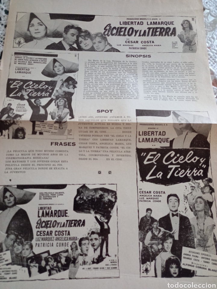 Cin&eacute;ma: cartel libertad lamarque original de la productora 30x 40