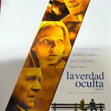 Cine: CARTEL DE CINE ORIGINAL DE LA PELÍCULA LA VERDAD OCULTA, 70 POR 100CM