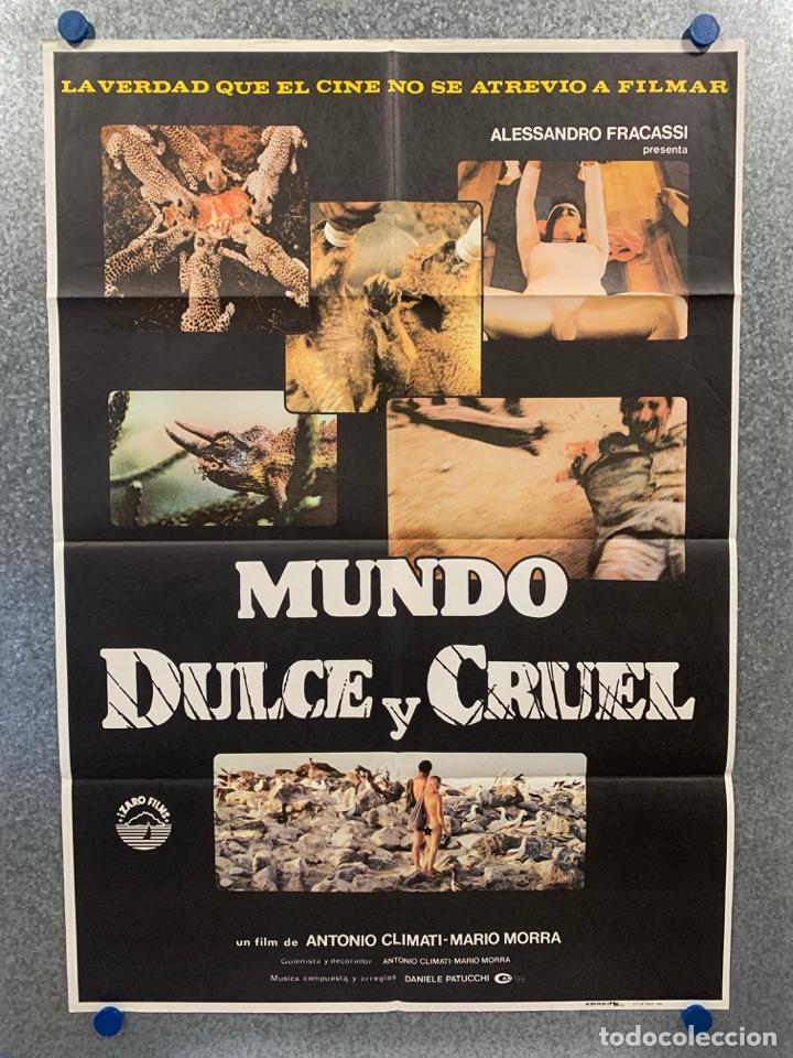 Kino: Mundo dulce y cruel . Franco Prosperi, Mike Gunn, Karl Wallenda. A&Ntilde;O 1983. POSTER ORIGINAL