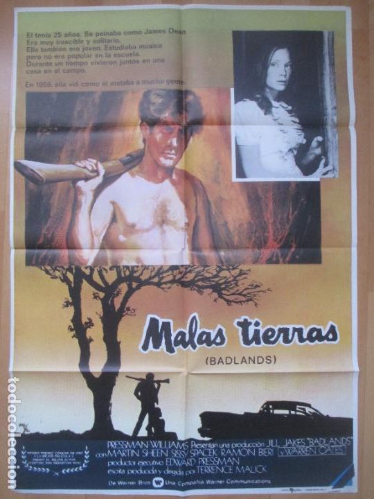 Cinema: CARTEL CINE MALAS TIERRAS PRESSMAN WILLIAMS MARTIN SHEEN C2094