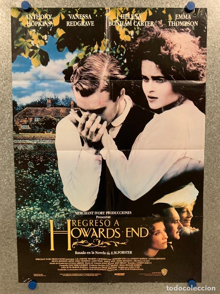 Kino: Regreso a Howards End. Emma Thompson, Anthony Hopkins, Samuel West. A&Ntilde;O 1992. POSTER ORIGINAL