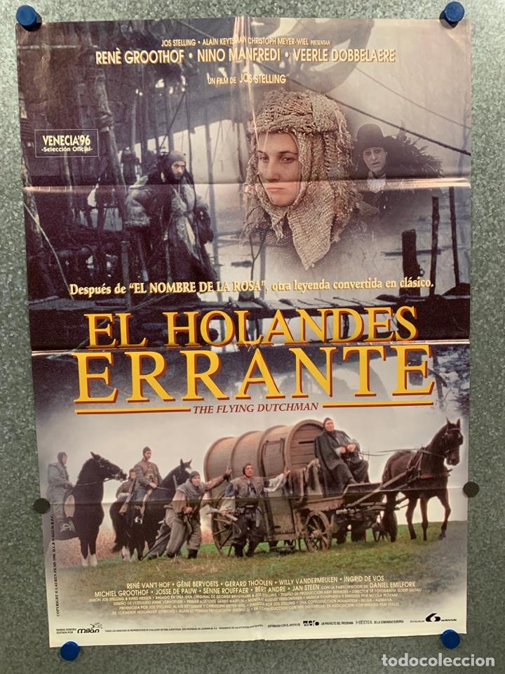 Kino: El holand&eacute;s errante. Ren&eacute; Groothof, Nino Manfredi, Veerle Dobbelaere, Ren&eacute; van't H. POSTER ORIGINAL